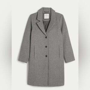 Hollister Wool Blend Coat | Size M